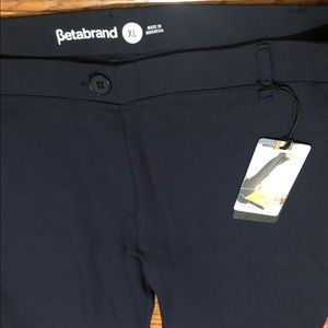 Navy blue Betabrand boot cut pant